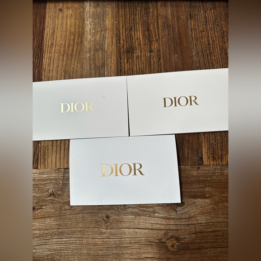 Dior White and Gold Envelopes